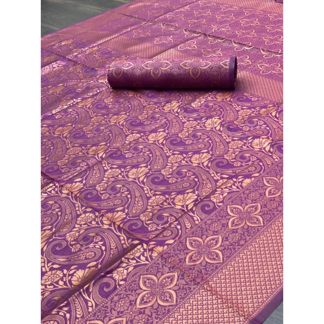 New Wine Designer Soft Silk Saree