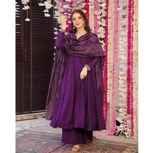 Amethyst Purple Designer Suit Set