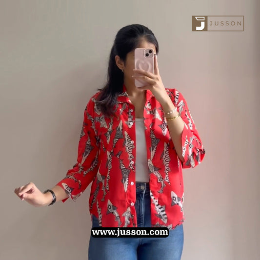 Scarlet Street Vibe Graphic Printed Shirt